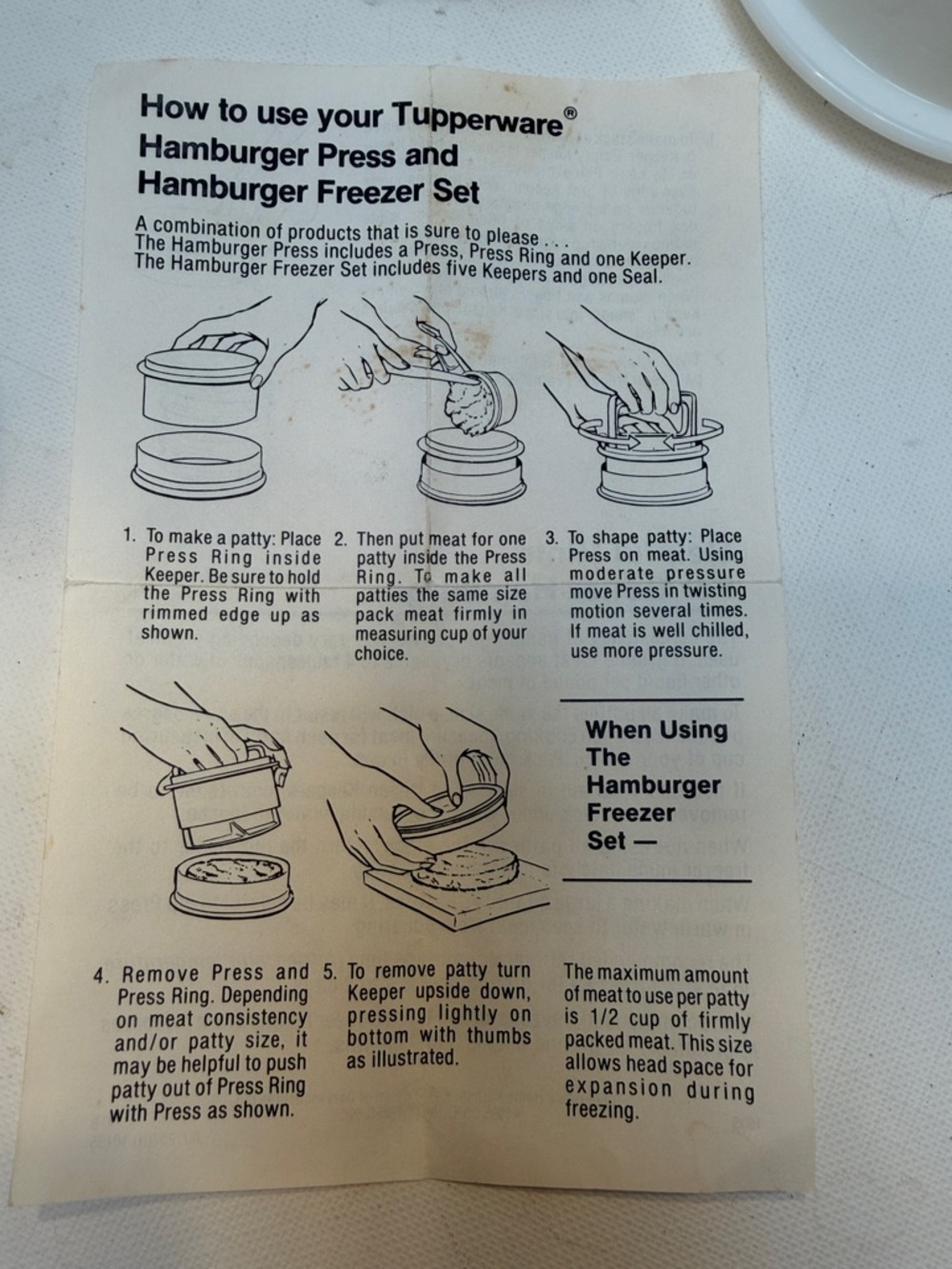 Vtg. Hamburger Press - Picture 4 of 5
